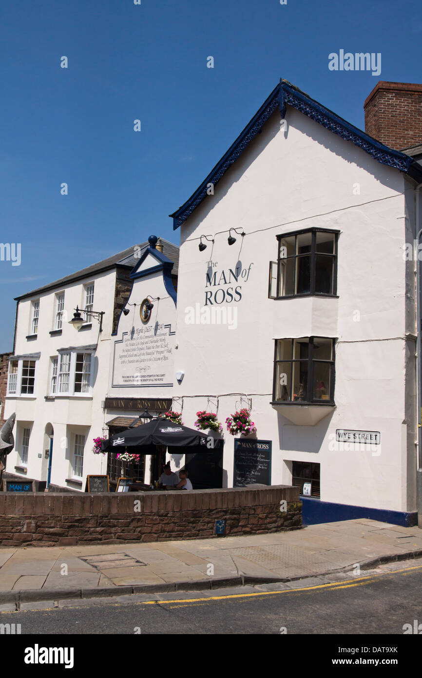RossonWye Herefordshire England UK The Man of Ross Pub Stock Photo