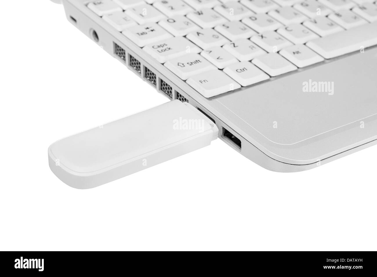 Laptops with wifi modem Stock Photo Alamy