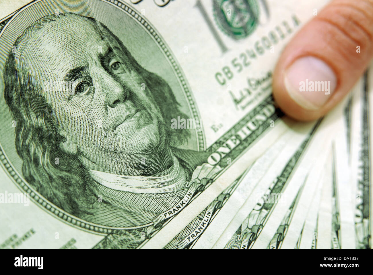Dollar bill close up Stock Photo - Alamy
