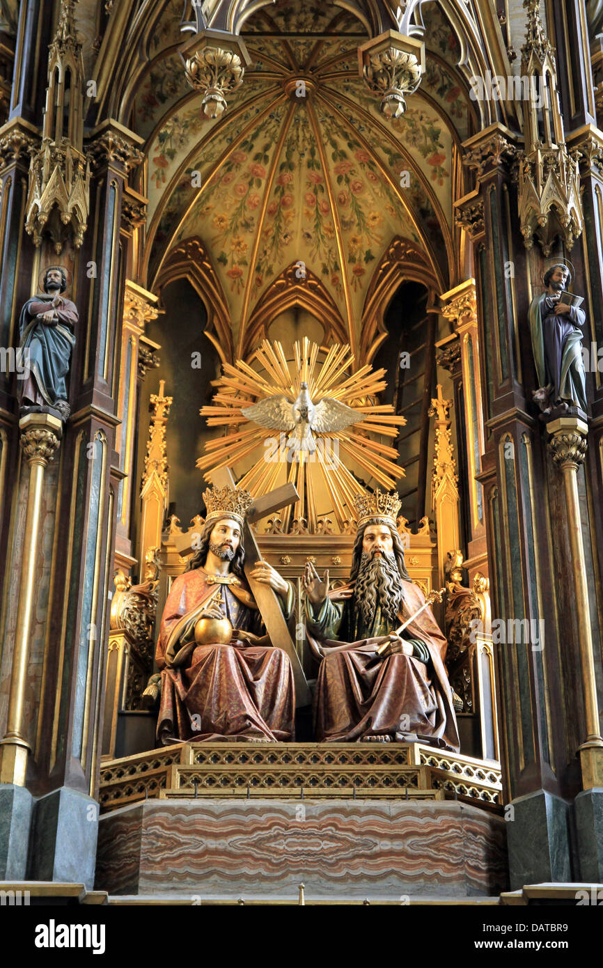 Inside of the Holy Trinity Basilica Church in Krakow [Bazylika Św