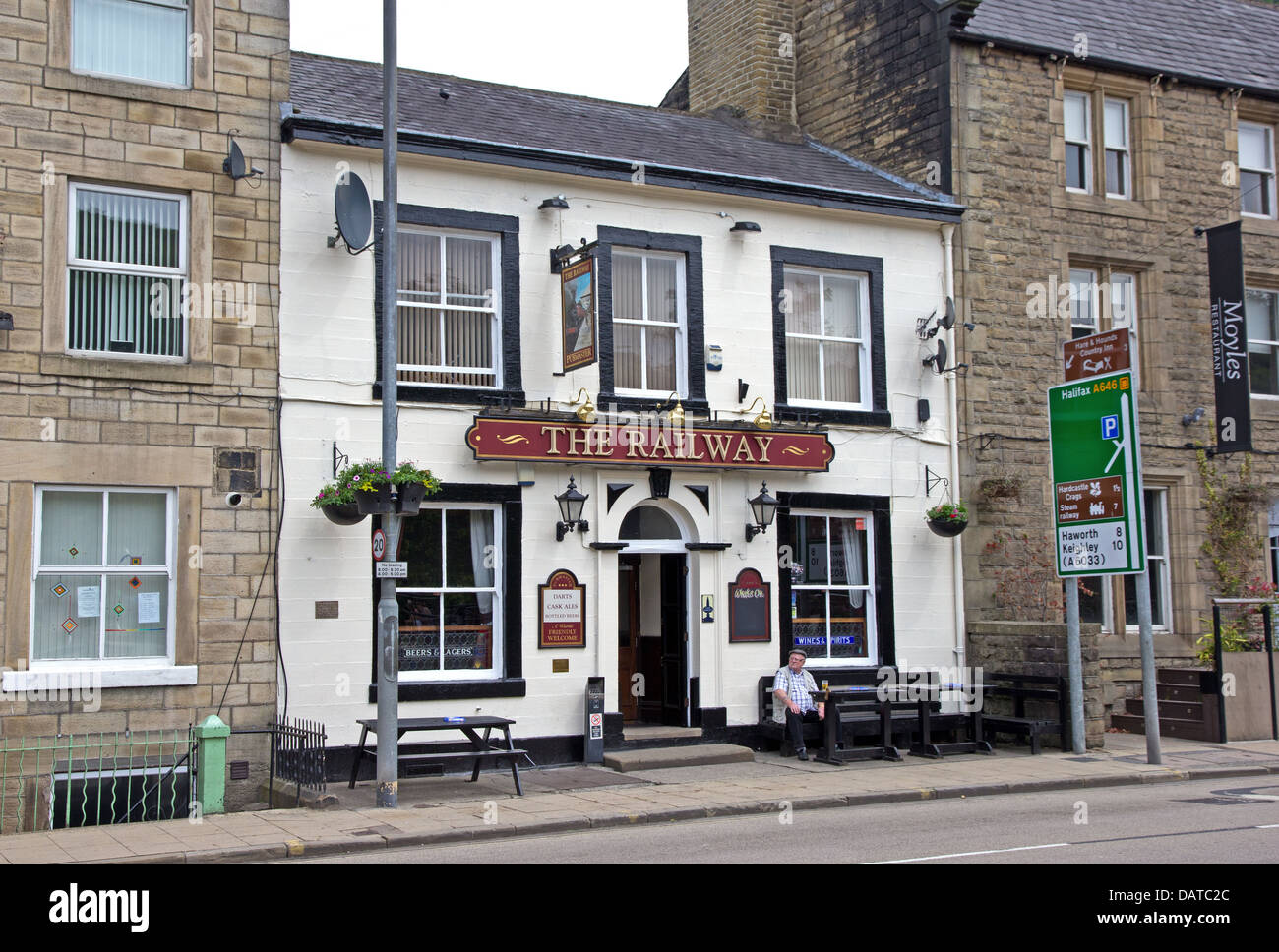 The Railway public house, Hebden Bridge Stock Photo Alamy