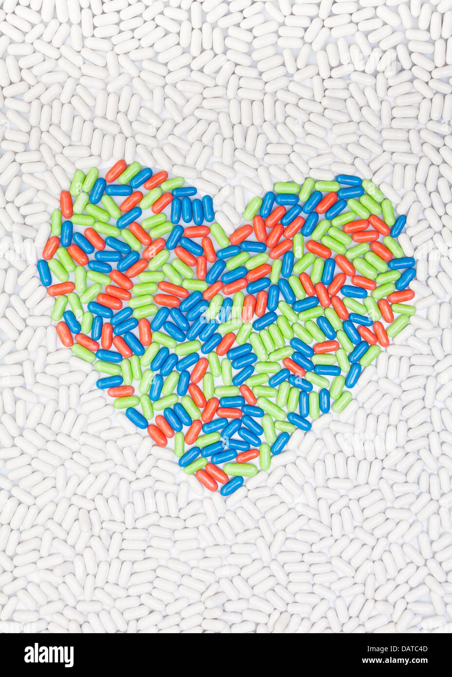 Heart symbol icon made of drug pills put into shape as mosaic Stock ...