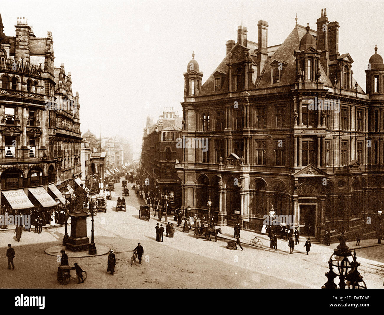 Birmingham Post Office and New Street early 1900s Stock Photo Alamy