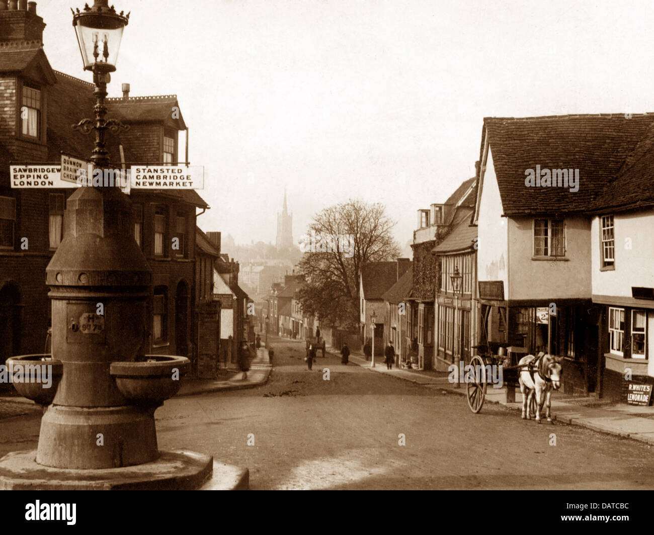 Bishop's Stortford Hockerill Street early 1900s Stock Photo