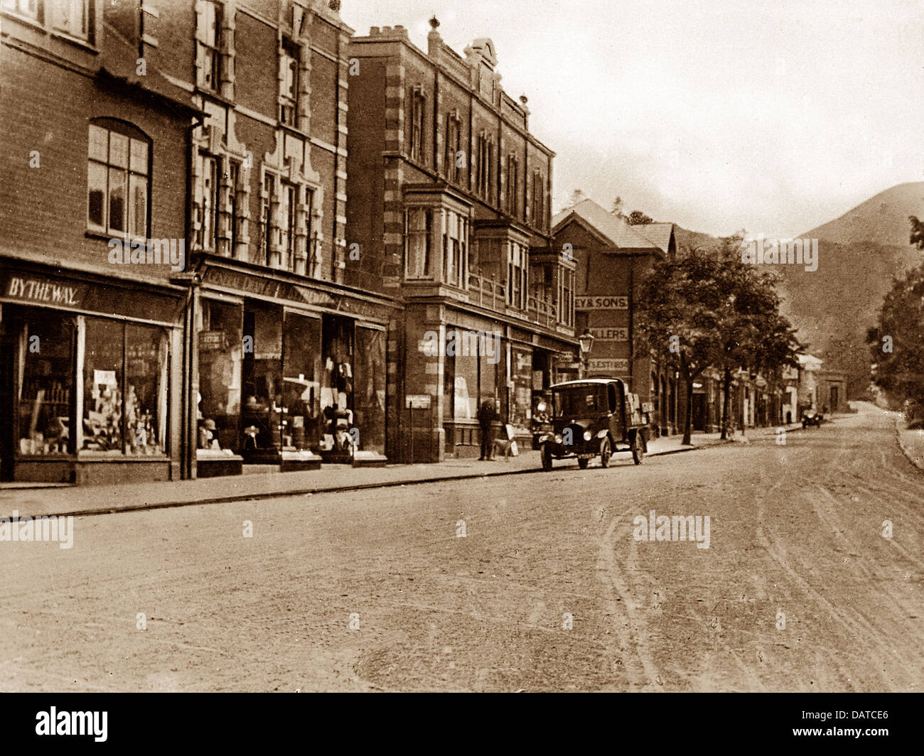 Church Stretton Sandford Avenue early 1900s Stock Photo