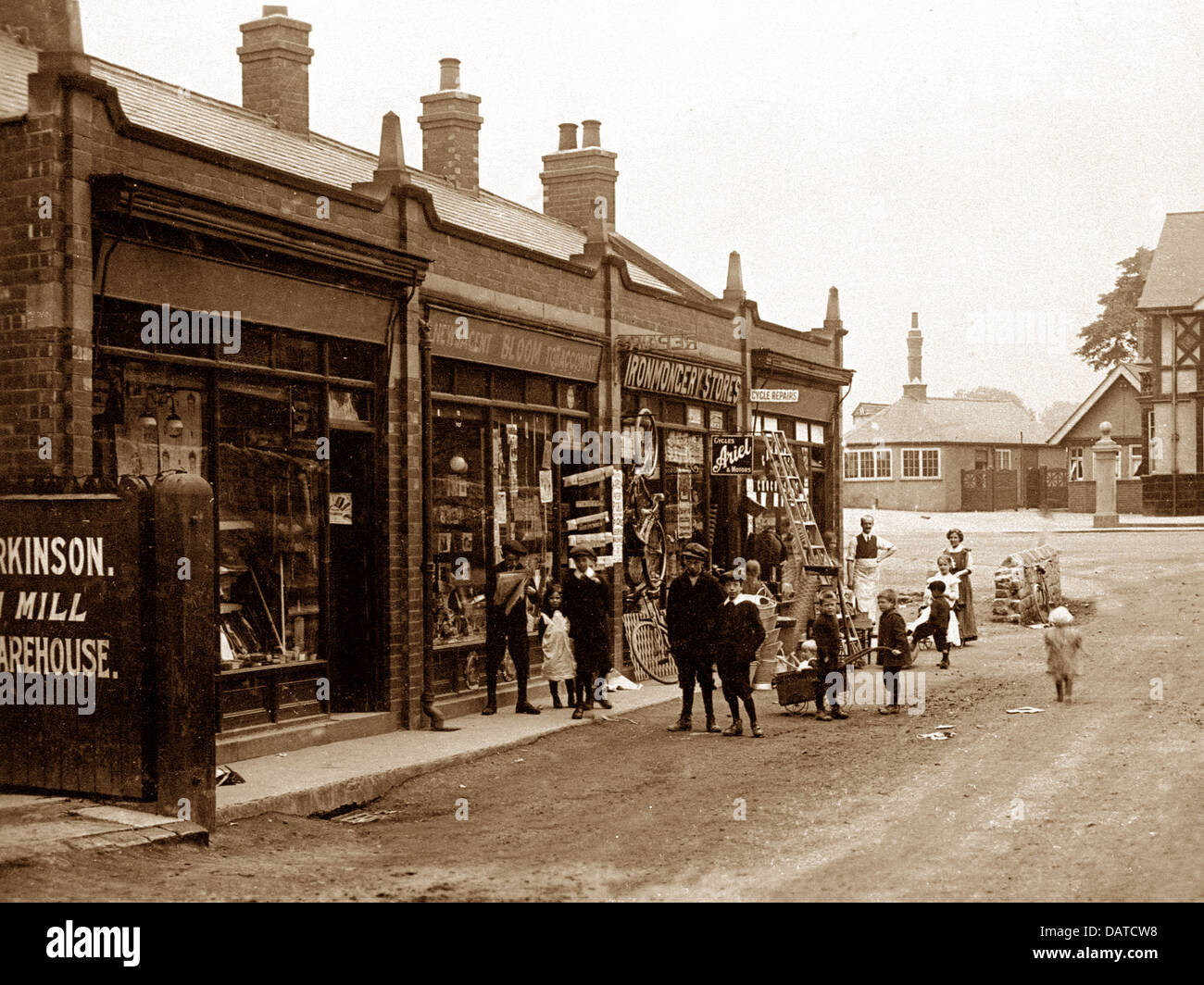 South Elmsall Station Road early 1900s Stock Photo Alamy