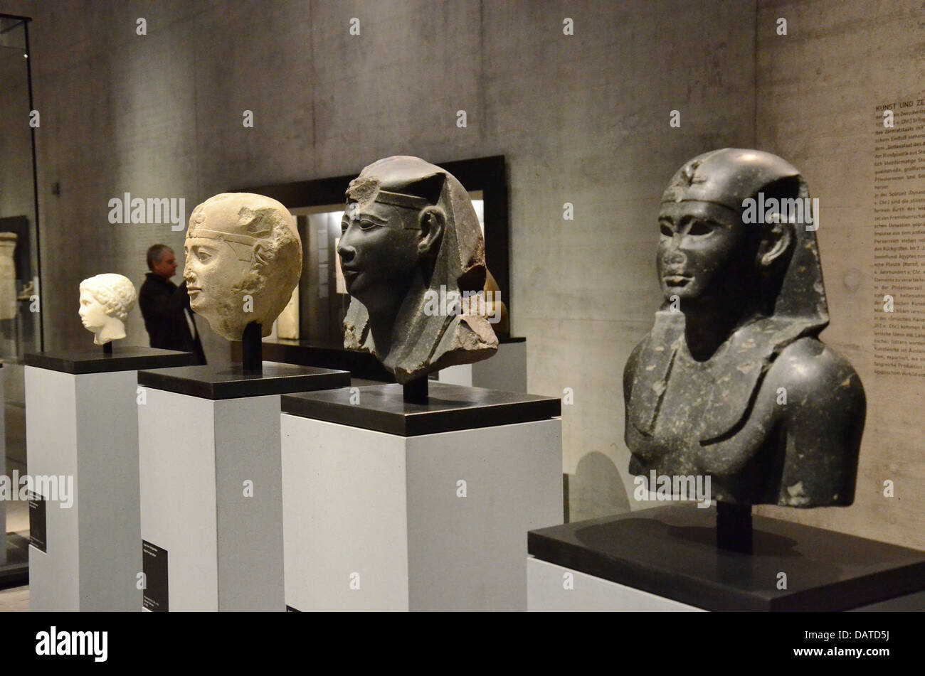 State Museum of Egyptian Art in Munich various heads (head of a Ptolemy
