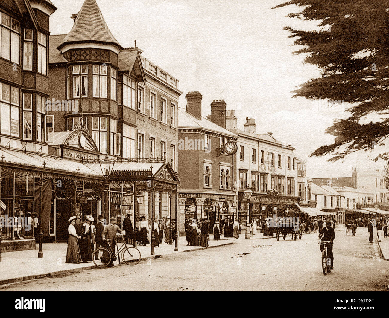 Bognor Regis High Street early 1900s Stock Photo Alamy