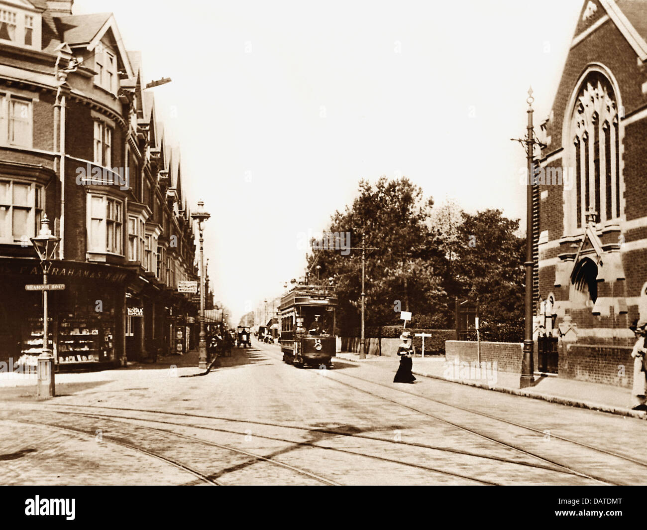 Bournemouth Westbourne Seamoor Road early 1900s Stock Photo Alamy