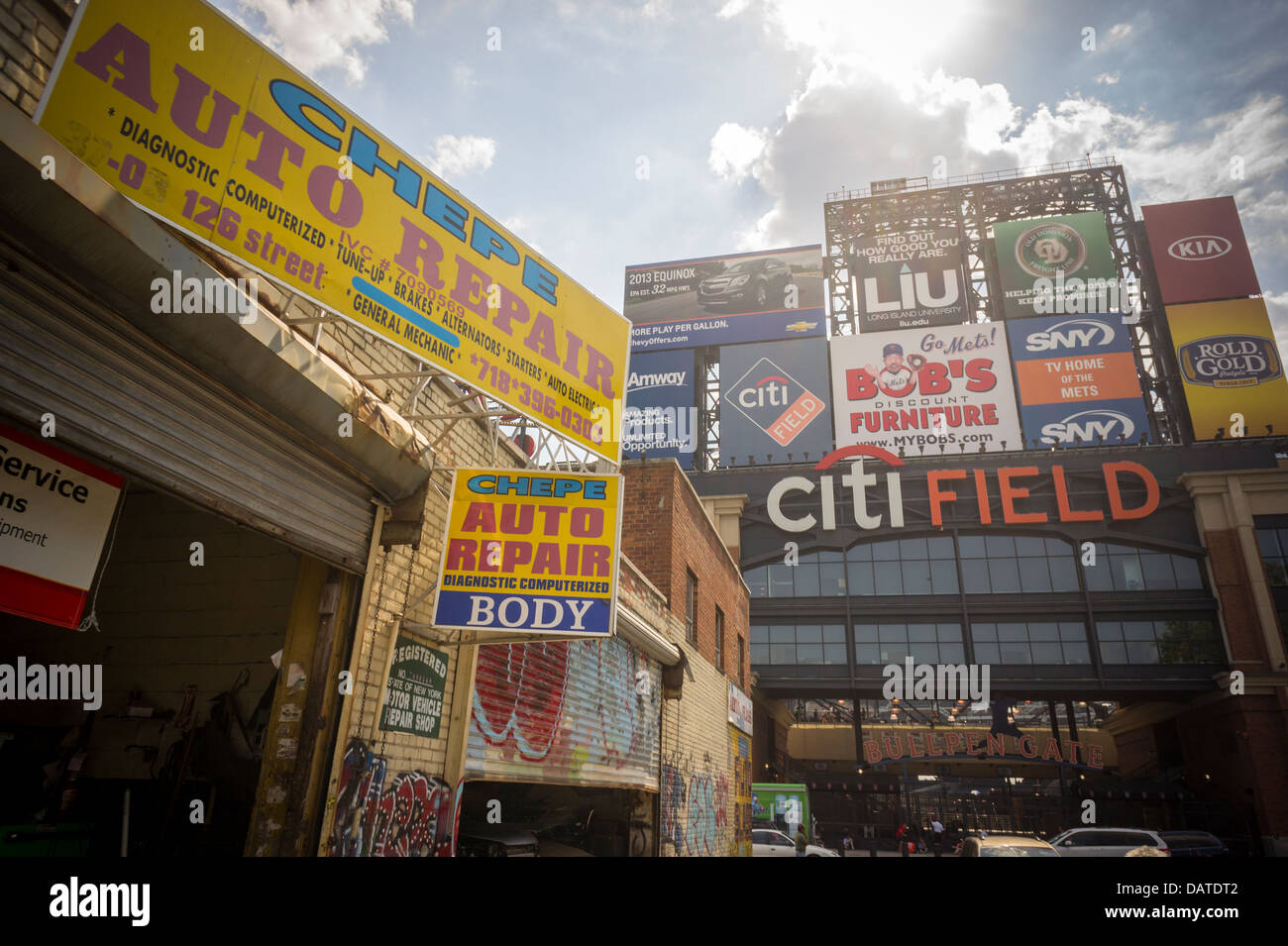 In the shadow of Citi Field the automobile repair shops of Willets ...