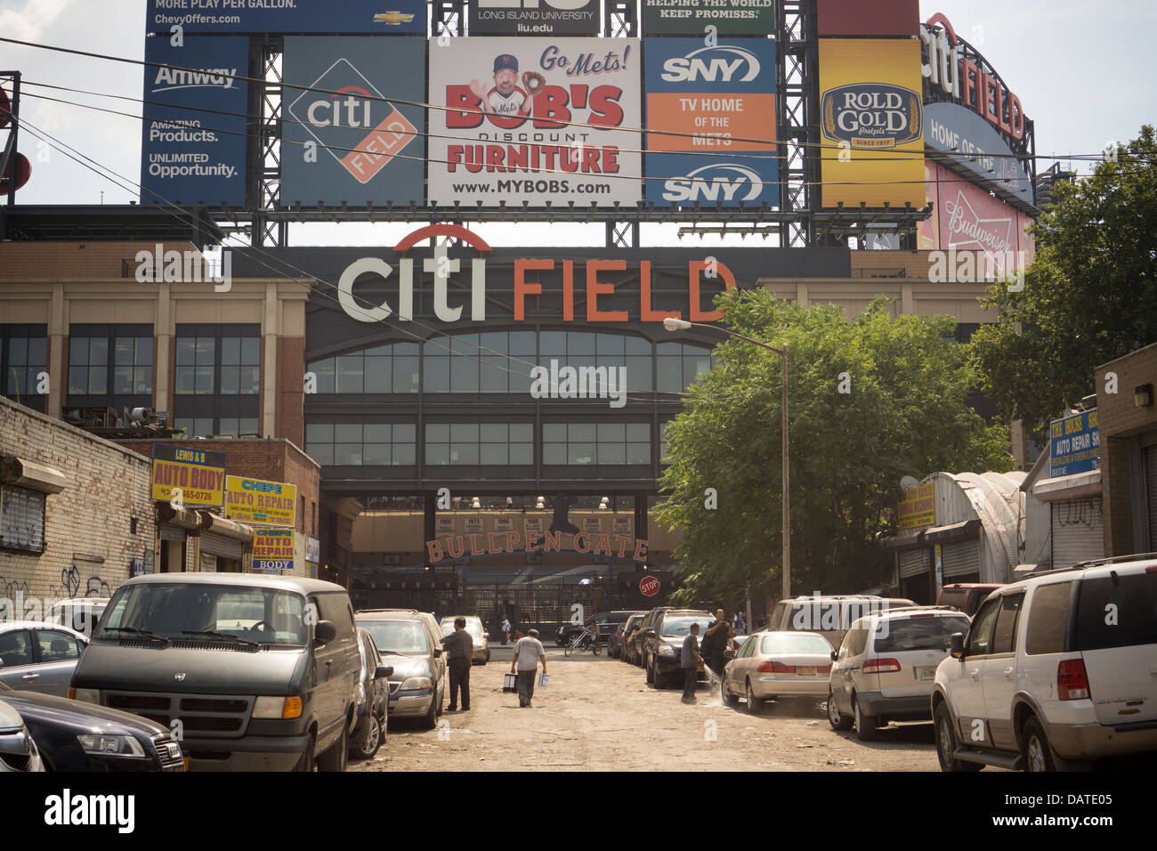 In the shadow of Citi Field the automobile repair shops of Willets