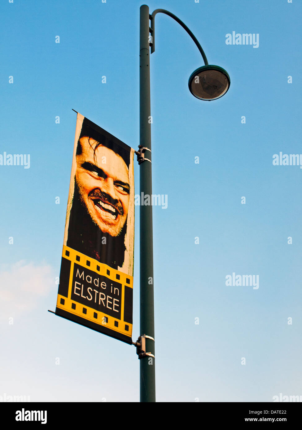 Street sign near Elstree Studios, Borehamwood, Hertfordshire, England, United Kingdom Stock Photo