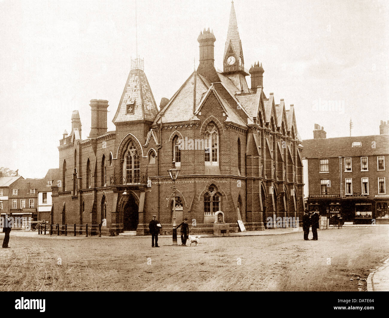 Wokingham Town Hall early 1900s Stock Photo Alamy
