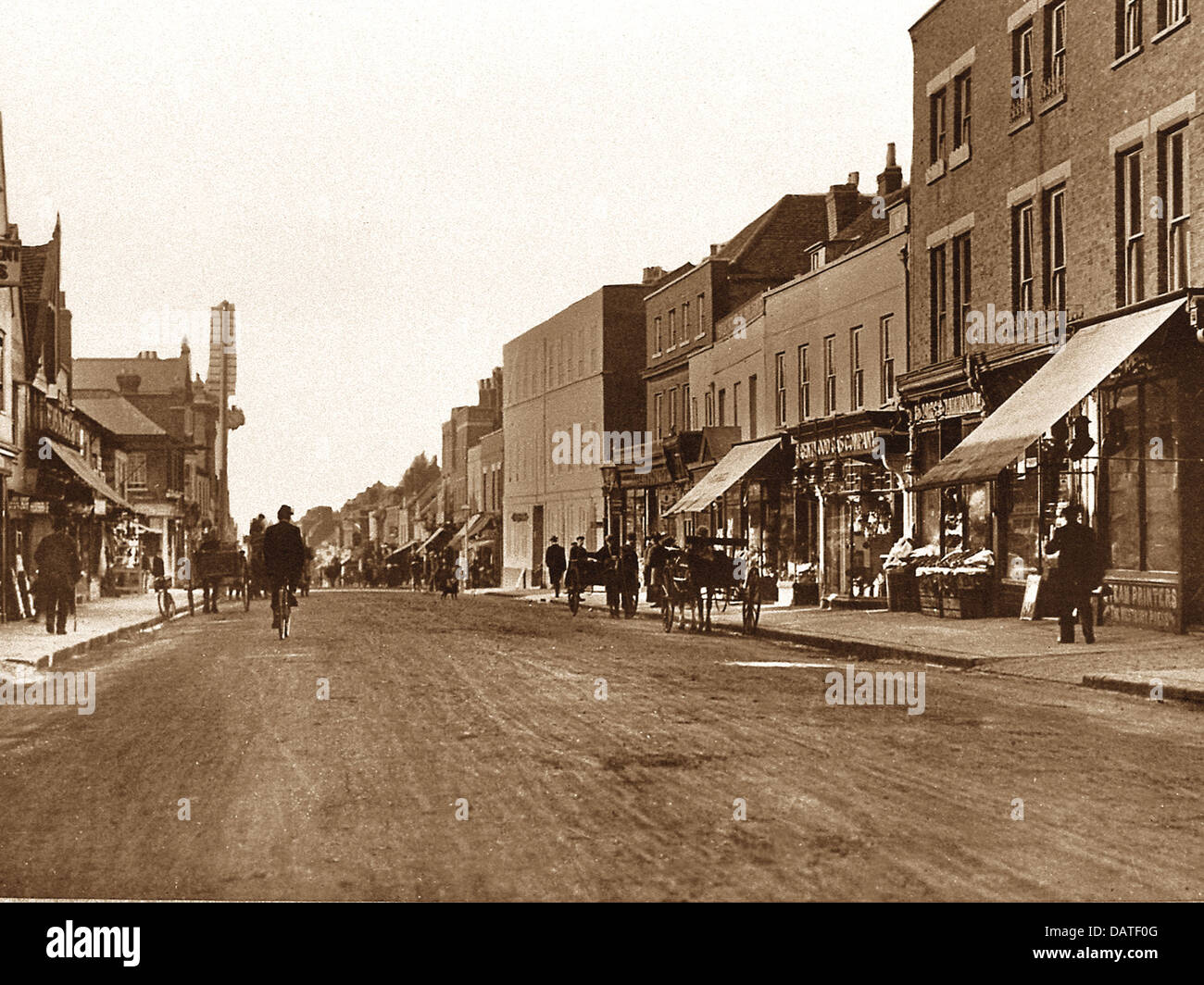 Brentwood High Street early 1900s Stock Photo Alamy