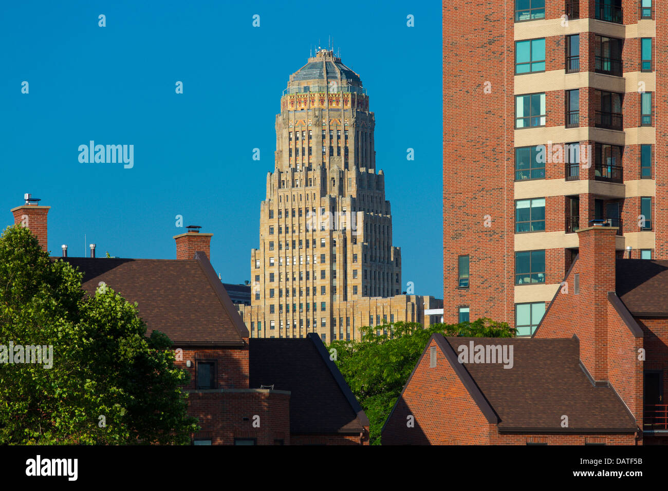 City Hall built in 1929-31 in Art Deco style in Buffalo New York Stock Photo