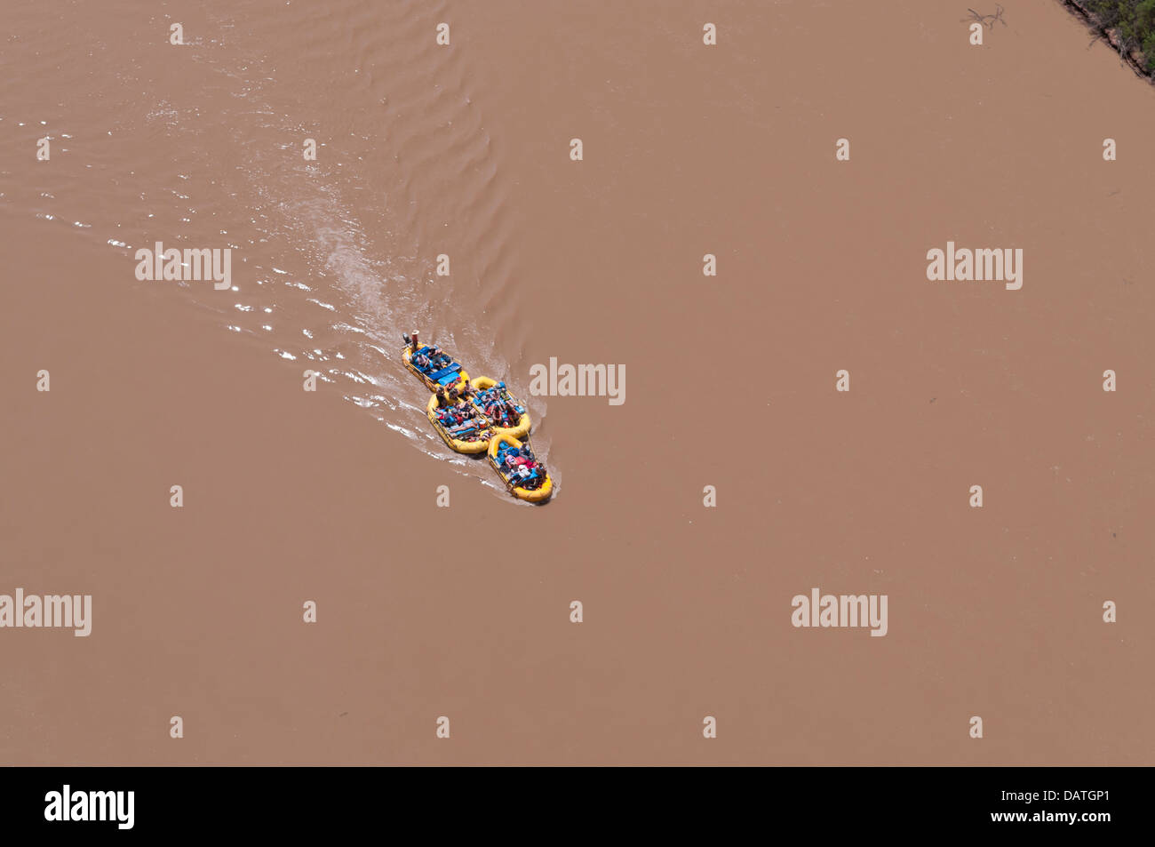Rafting on Colorado River Stock Photo