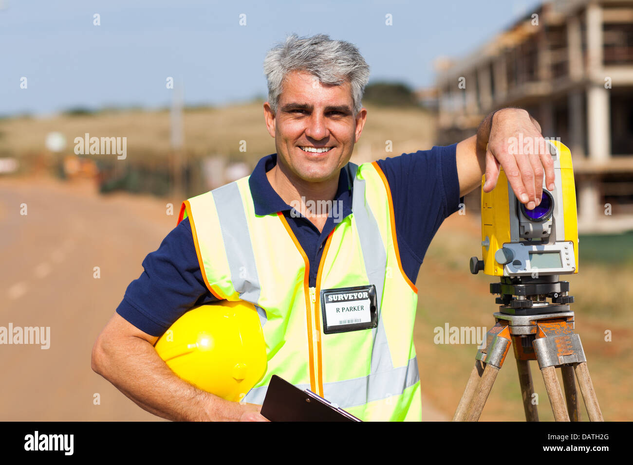 Land surveyor portrait hi res stock photography and images Alamy