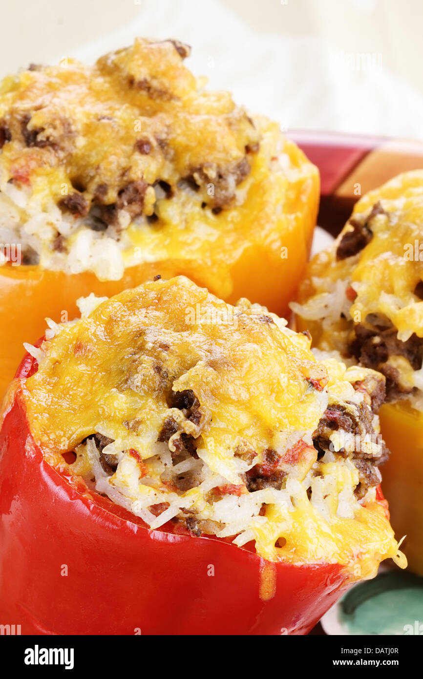 Stuffed Bell Peppers Stock Photo - Alamy