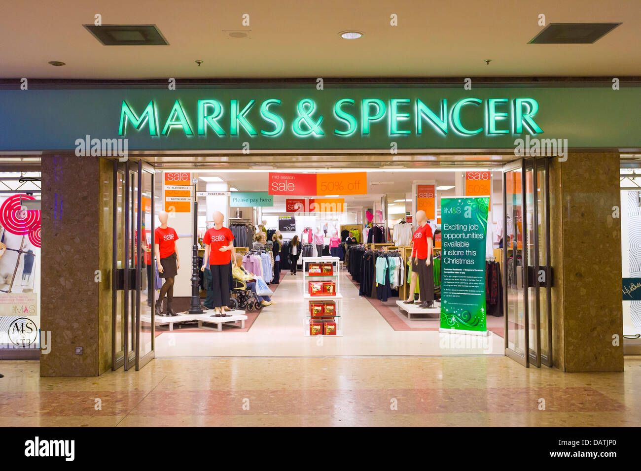 Marks & Spencer store, UK Stock Photo