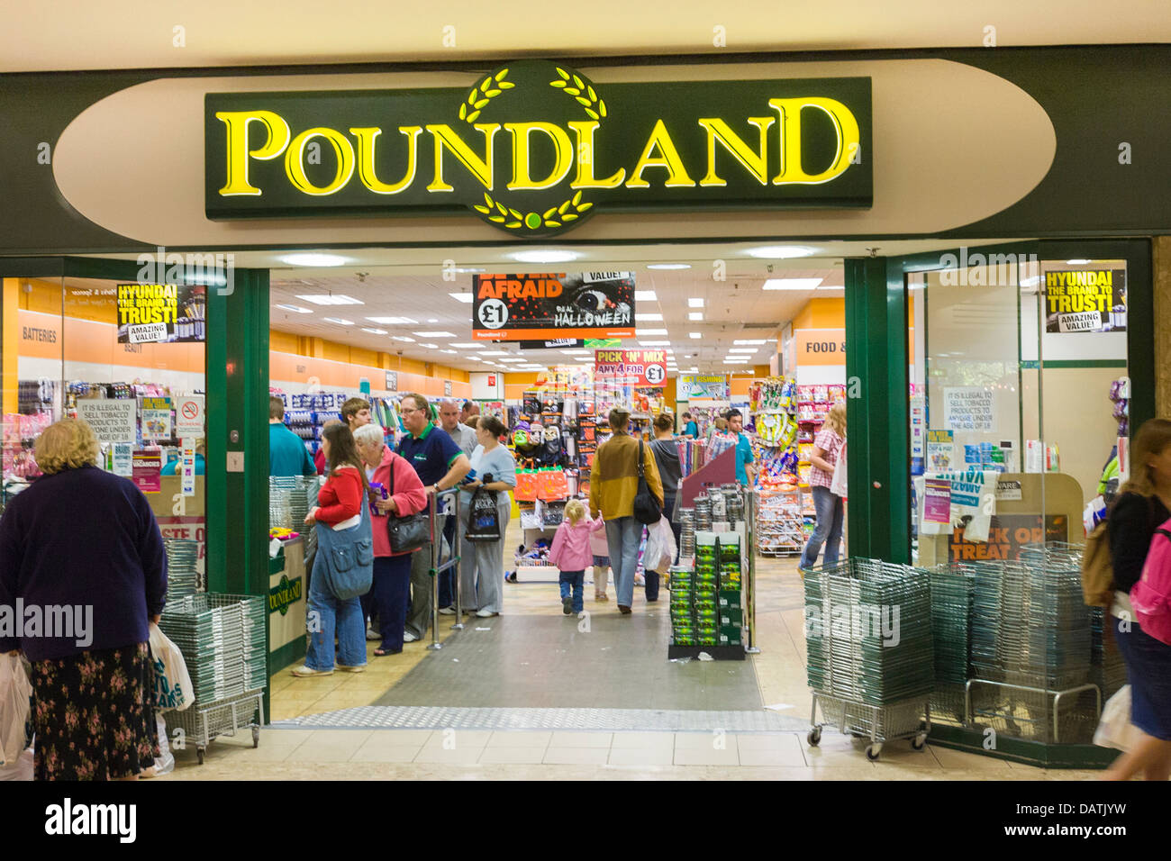 Poundland store, UK Stock Photo