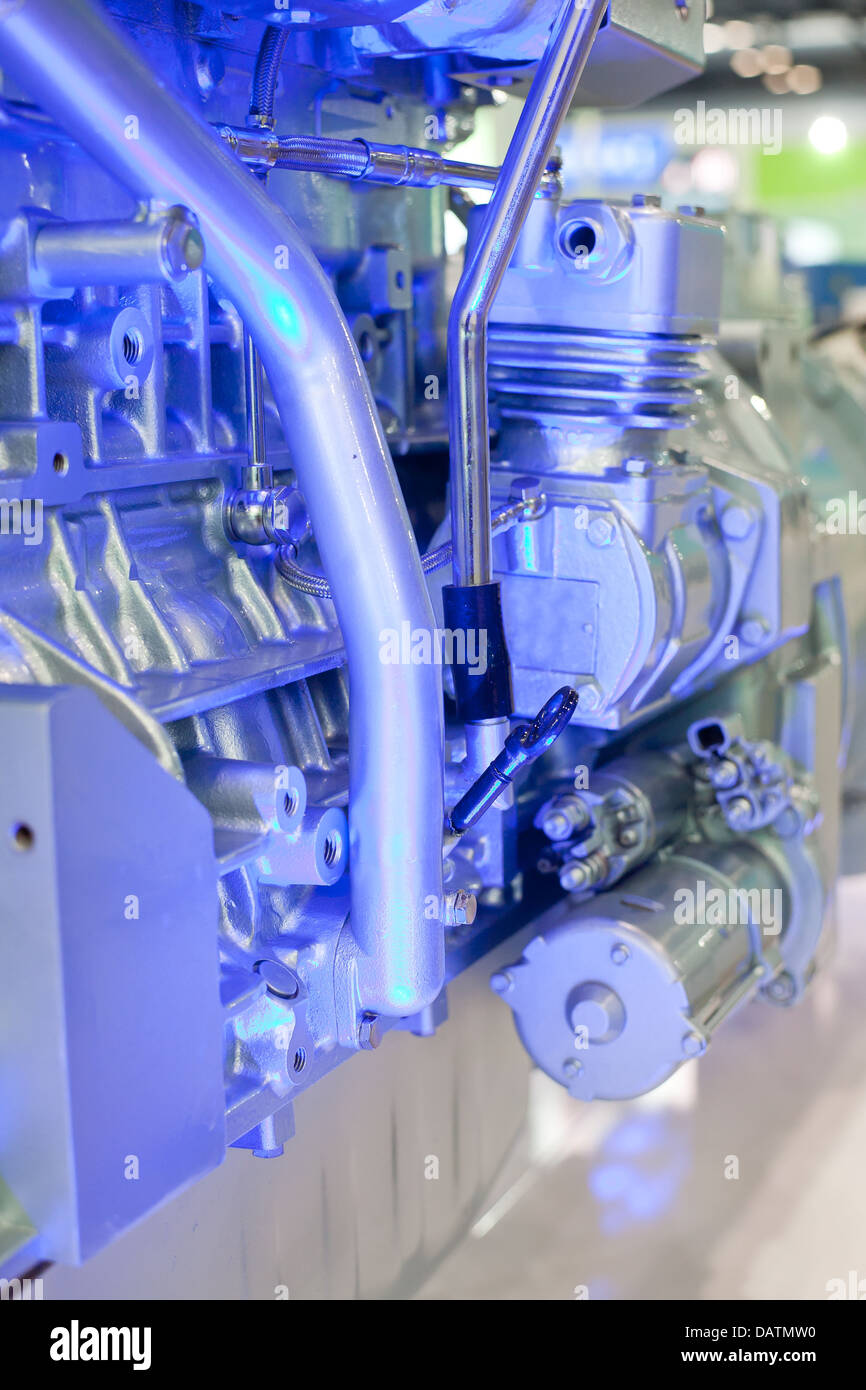 Battery car engine Stock Photo - Alamy