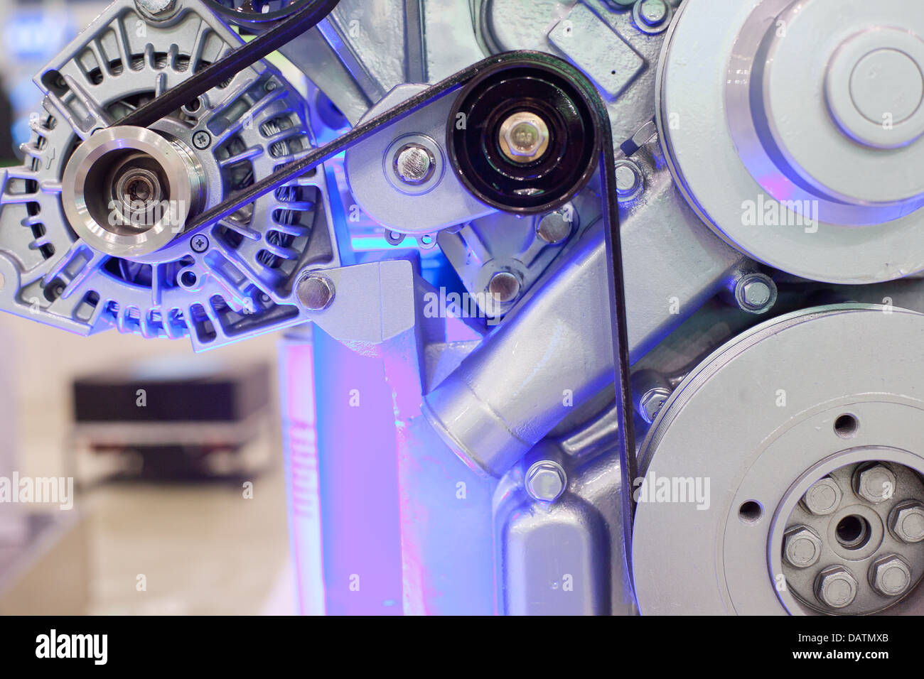 Battery car engine Stock Photo - Alamy