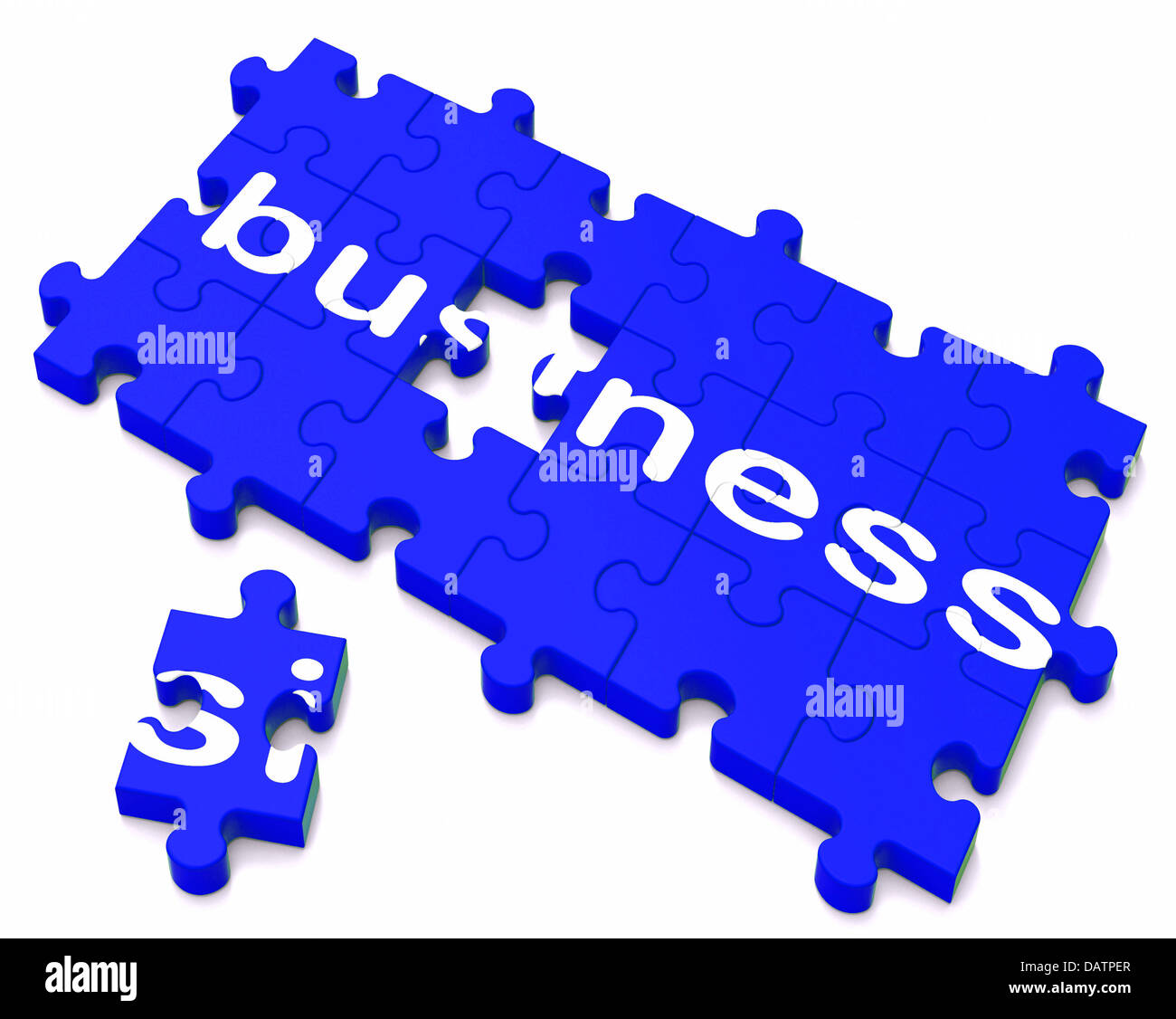 Business Sign Showing Commerce And Deals Stock Photo
