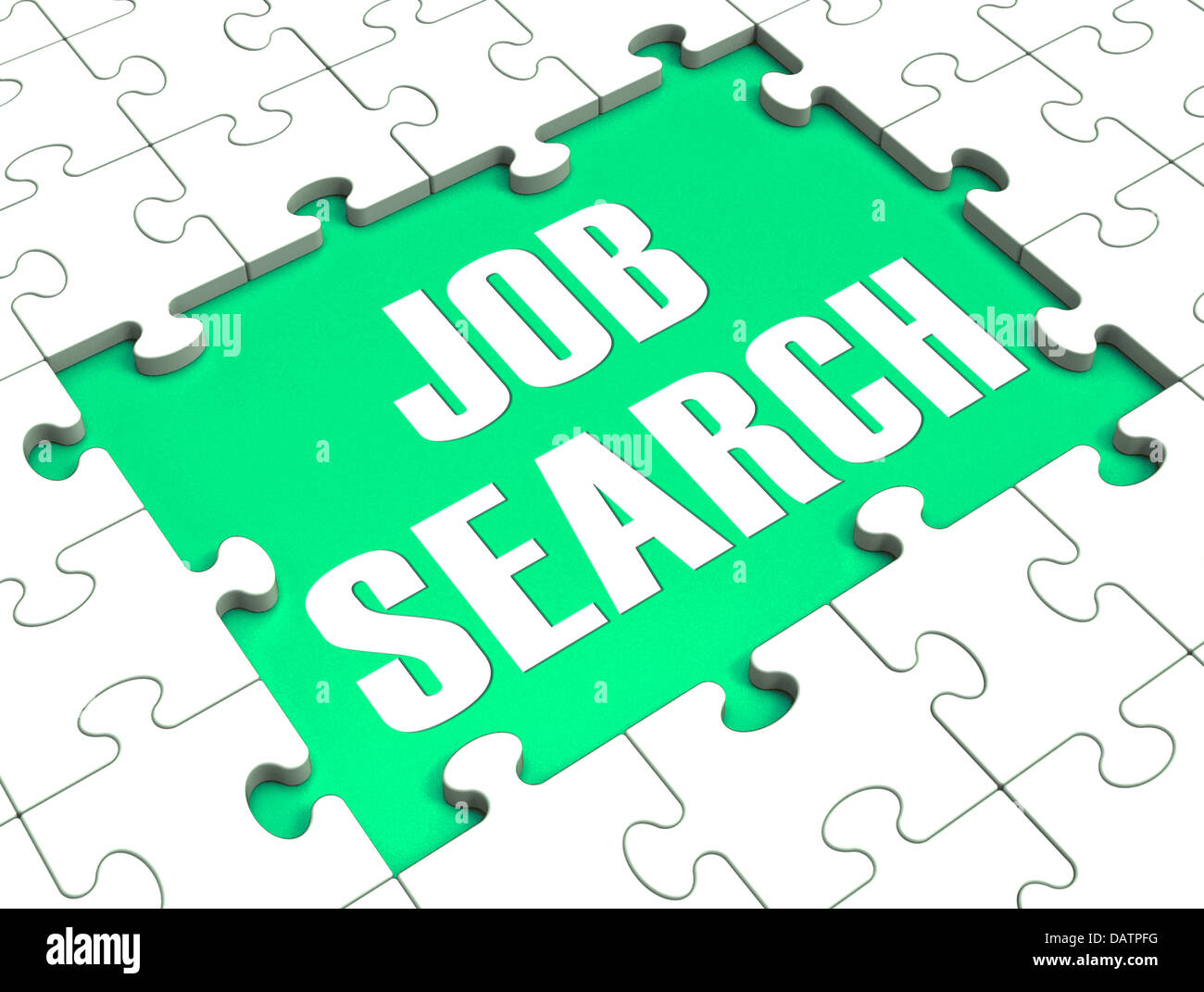 Jigsaw Puzzle Shows Job Search Stock Photo Alamy