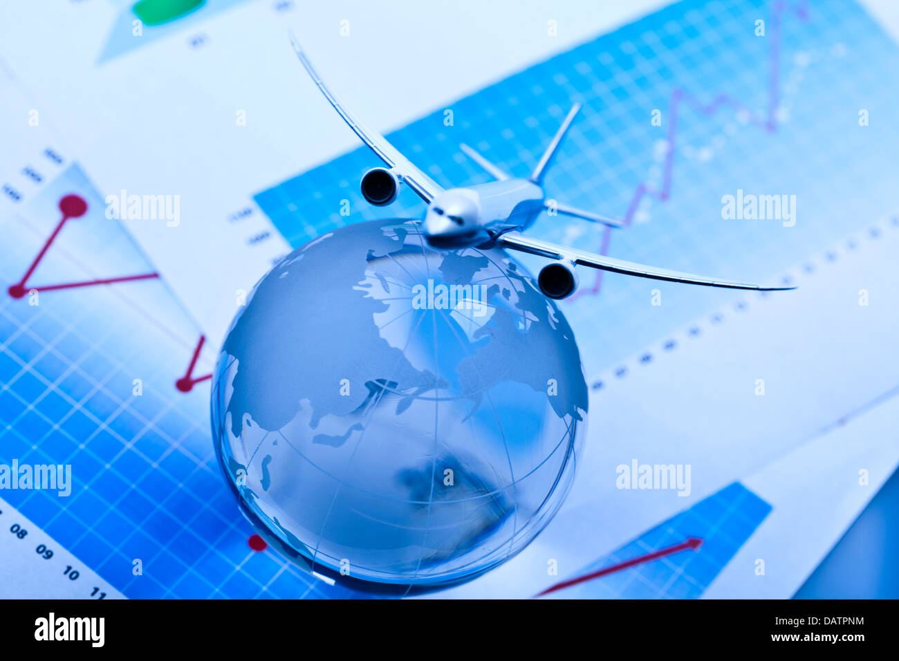Flight around the world Stock Photo - Alamy