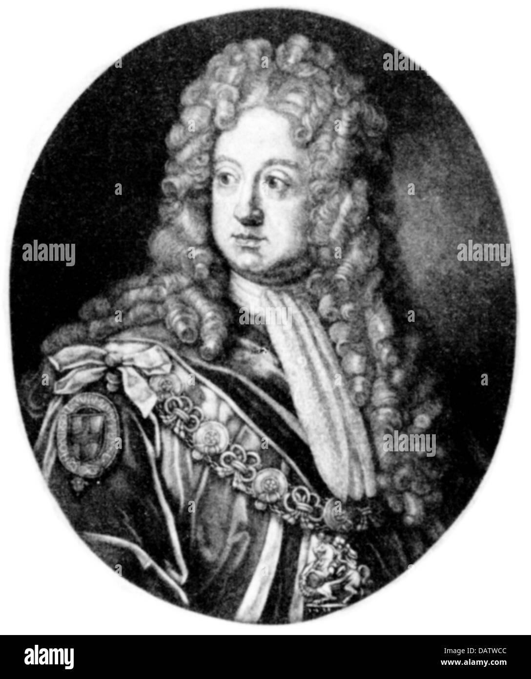 Ernest Augustus I, 30.11.1629 - 2.2.1698, Prince-Elector of Hanover 19.12.1692 - 2.2.1698, portrait, copper engraving, late 17th century, Artist's Copyright has not to be cleared Stock Photo