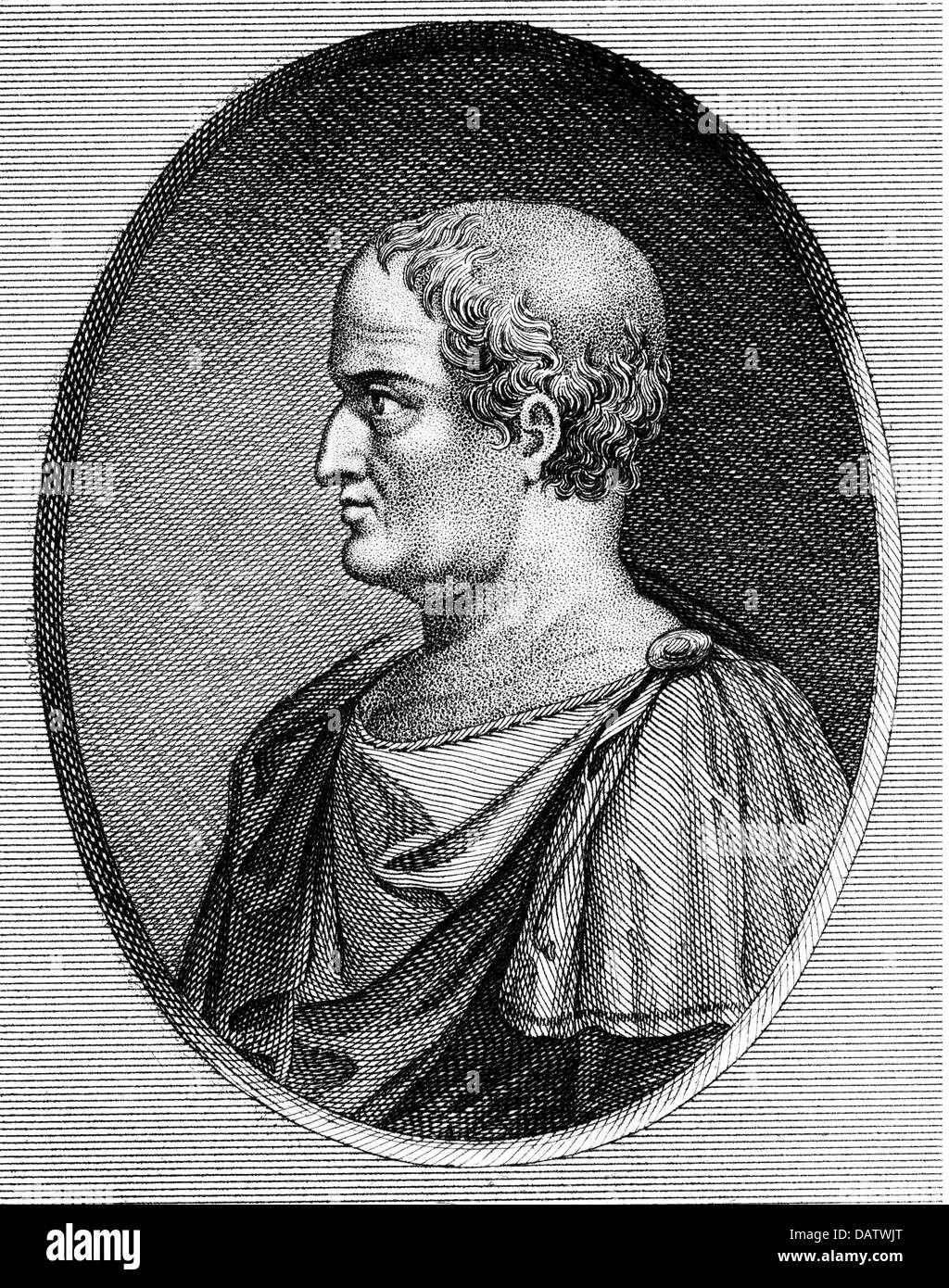 Solon, circa 640 - circa 560 BC, Attic politician, legislator, portrait, profile, copper engraving, circa 18th century, Artist's Copyright has not to be cleared Stock Photo