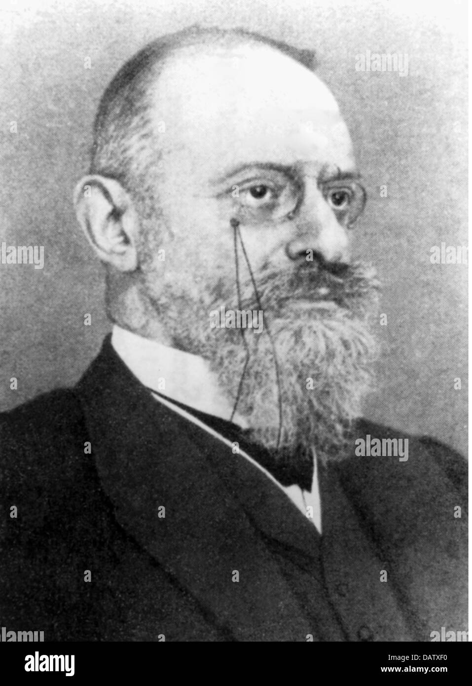 Neisser, Albert, 22.1.1855 - 30.7.1916, German physician (dermatologist), discovered the exciter of the gonorrhea (1879), portrait, circa 1910, Stock Photo