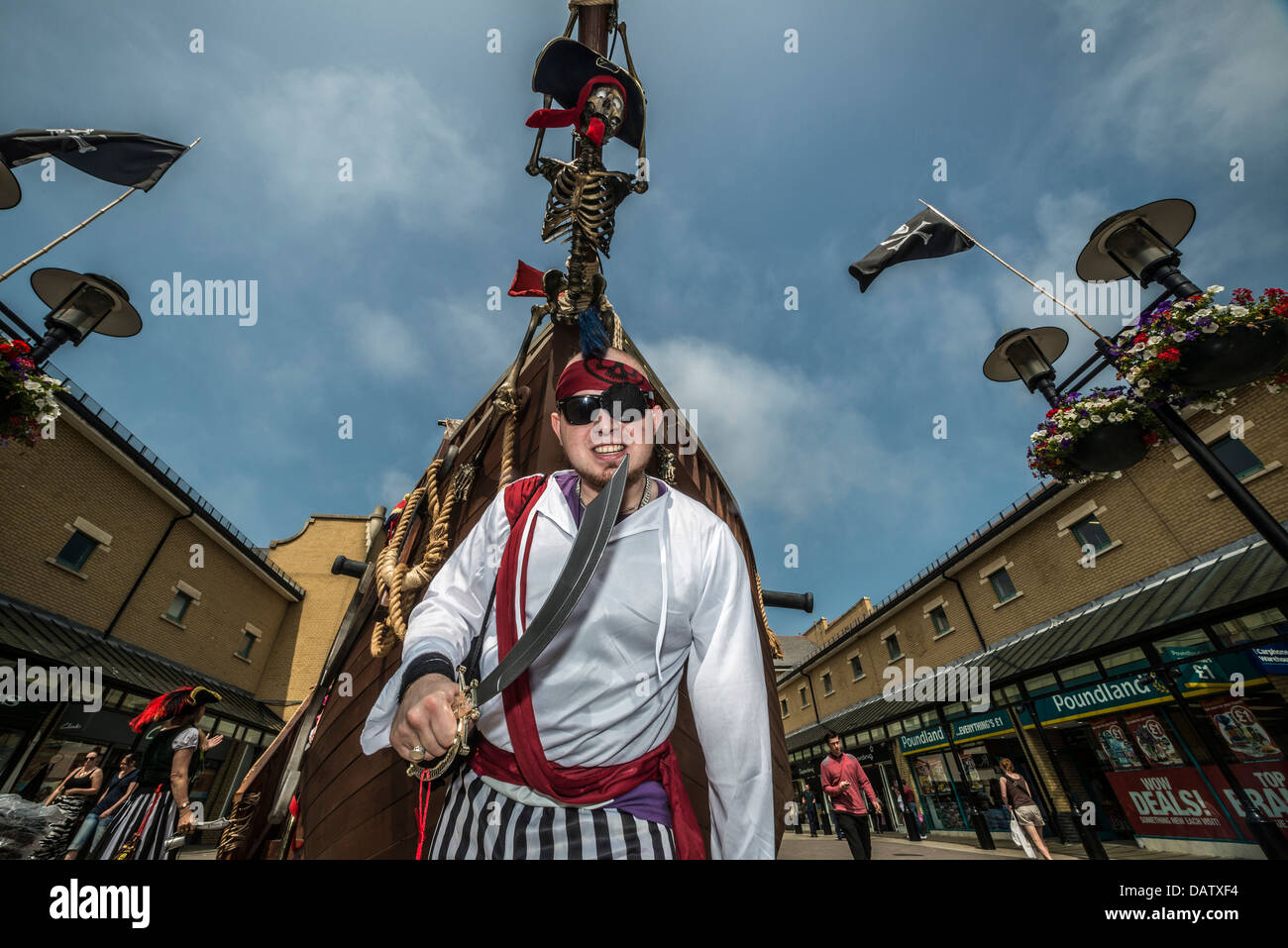 Hastings Pirate day celebrations, Queens square, Priory Meadow