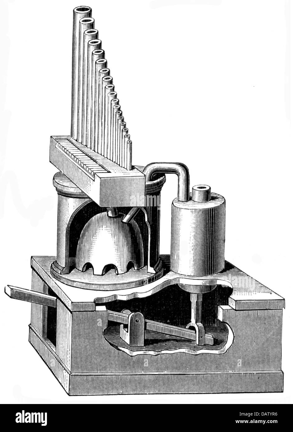 music, instruments, keyboard instrument, Greek water organ, organon