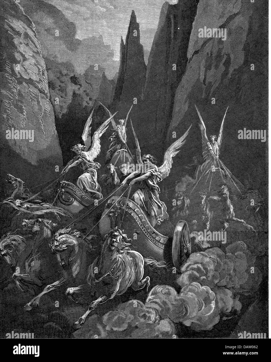 religion, biblical scenes, "Zechariah's Face", wood engraving to the