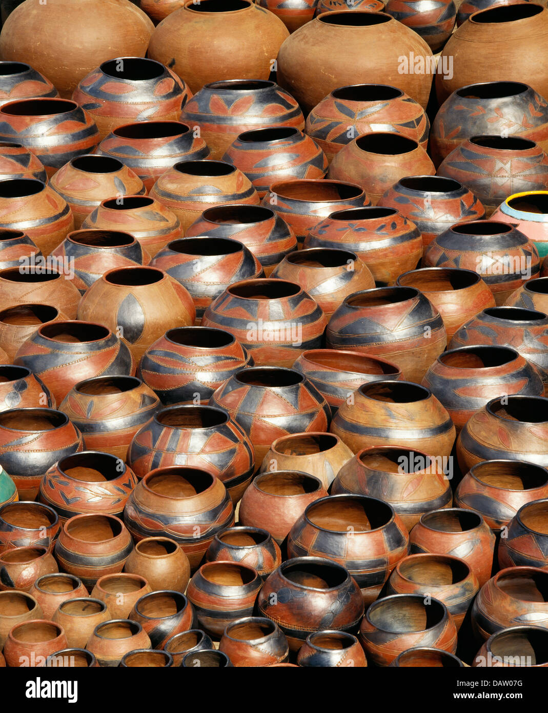 A collection of Venda clay pots, South Africa Stock Photo Alamy
