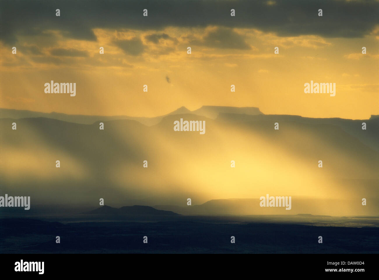 Backlit Rain Backlit photograph of rain falling in the Karoo National Park, South ...