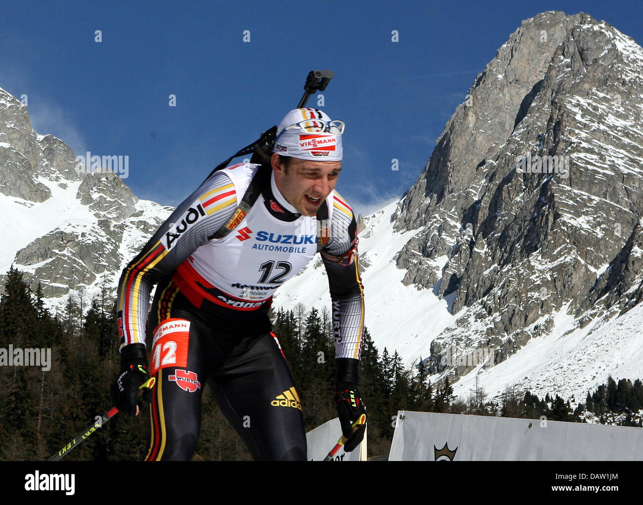 German Michael Roesch is pictured during the men's 10 km sprint at the ...