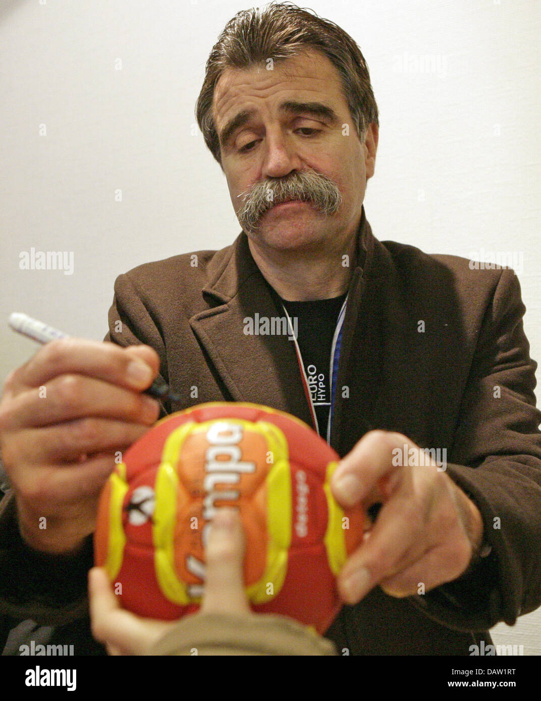 Heiner brand german handball coach hires stock photography and images