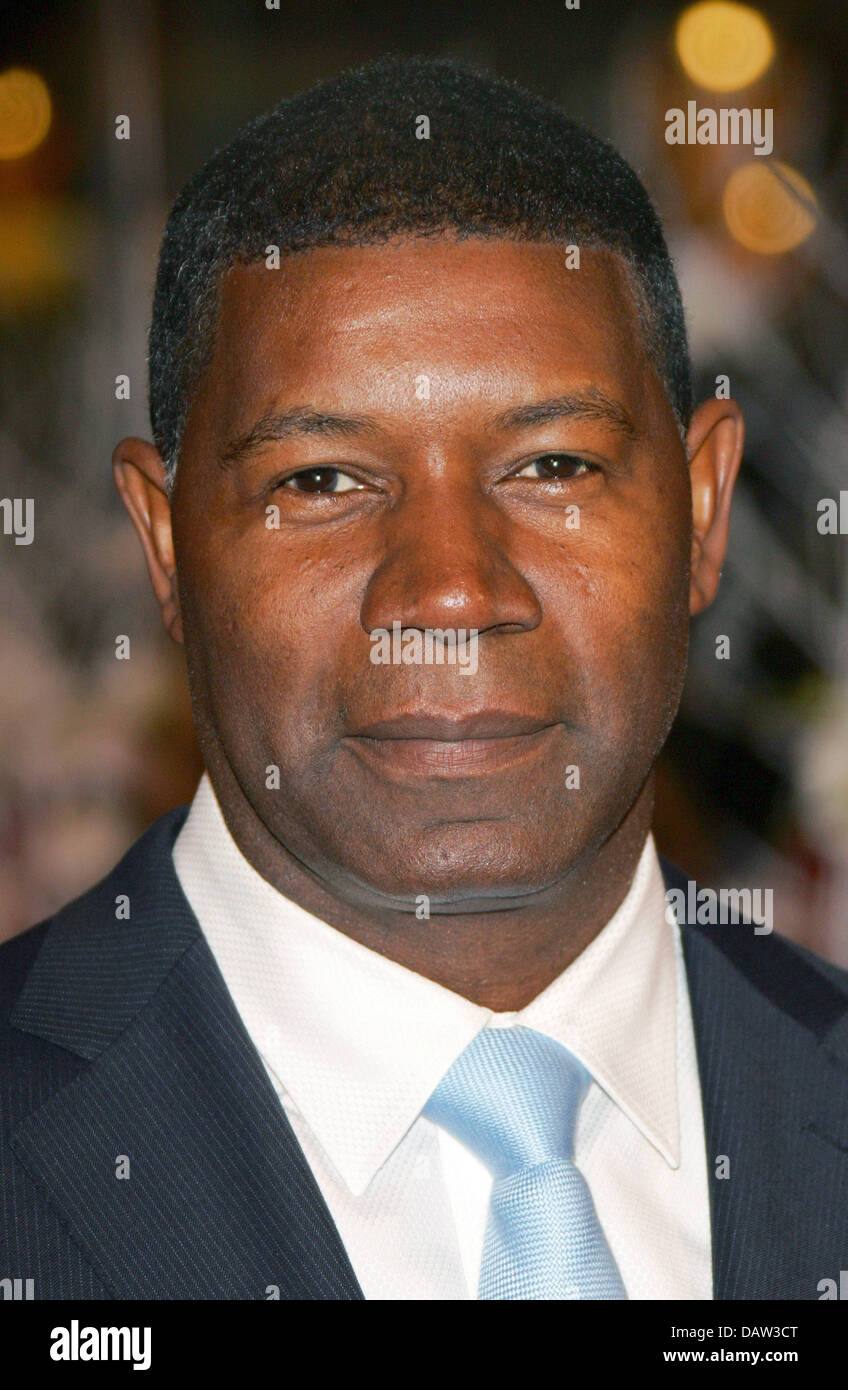 US actor Dennis Haysbert poses at the presentation of his film 'Goodbye