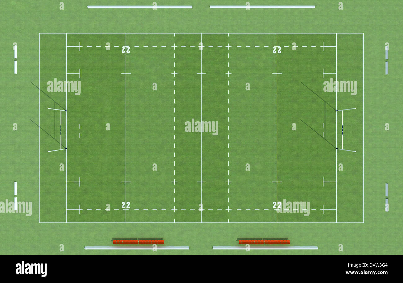Aerial view of a rugby field hires stock photography and images Alamy
