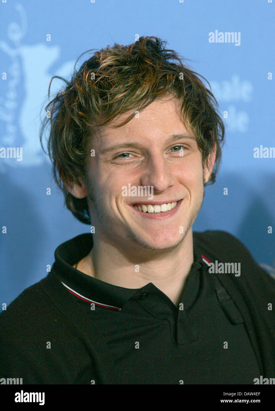 British actor Jamie Bell smiles at a photo call to his film  'Hallam Foe' at the 57th Berlinale International Film Festival of Berlin, Germany, Friday, 16 February 2007. Photo: Gero Breloer Stock Photo