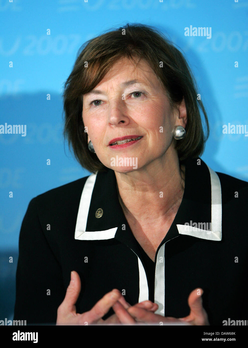 Eva Luise Koehler, wife of German Presidenrt Horst Koehler, pictured at ...