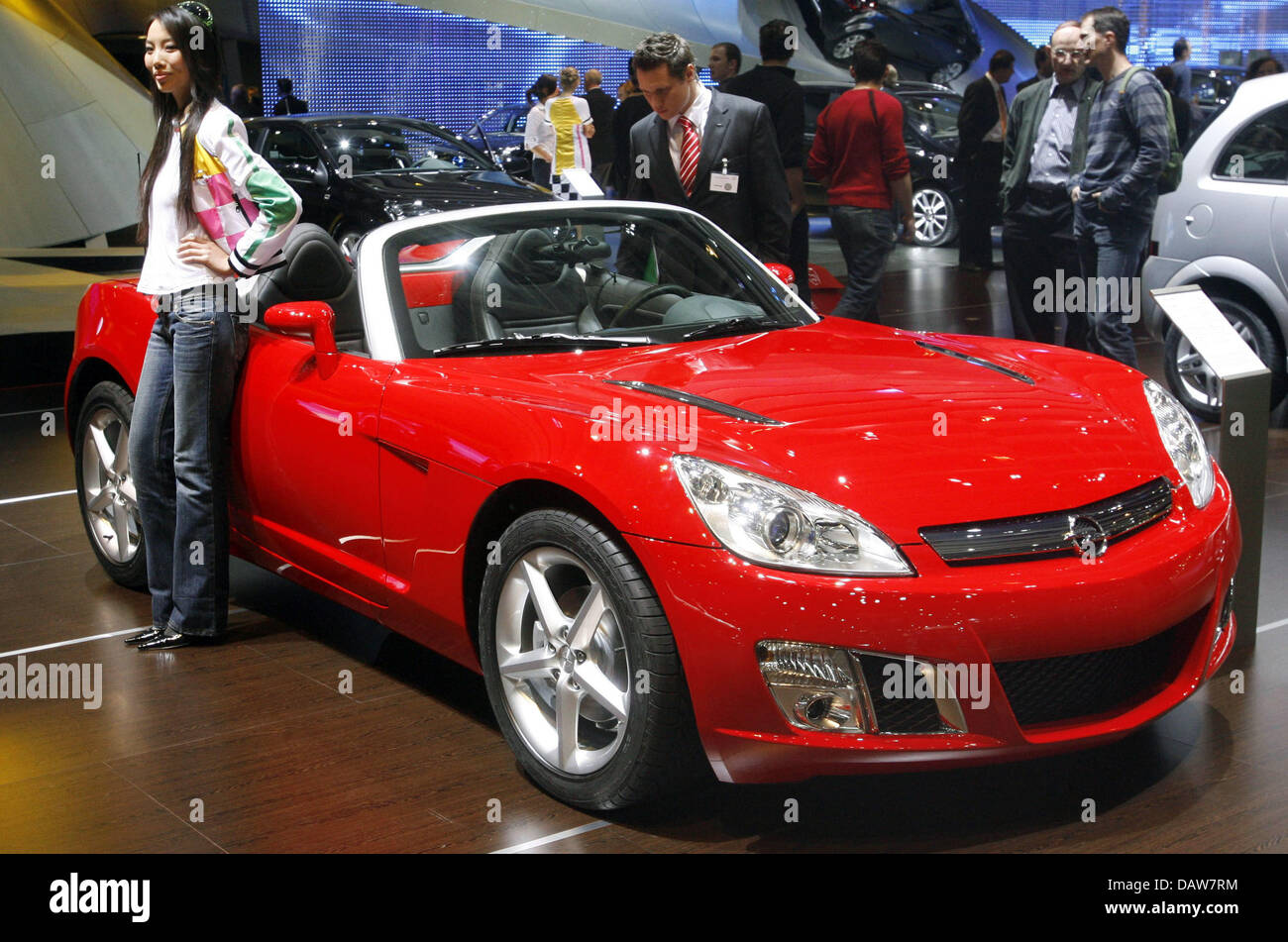 Visitors Look At An Opel Gt After The Car Was Awarded Cabrio Of The Stock Photo Alamy
