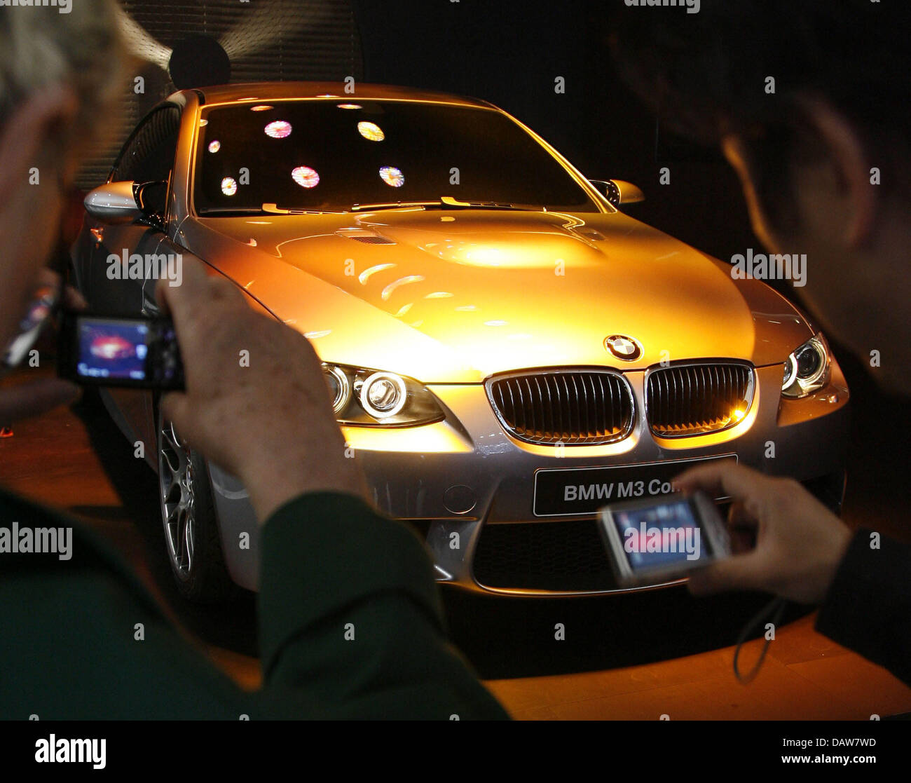 A BMW M3 Concept is on display at the Geneva Motor Show in Geneva,  Switzerland, Wednesday, 07 March 2007. The trade show runs from 8 to 18  March 2007. Photo: Uli Deck Stock Photo - Alamy