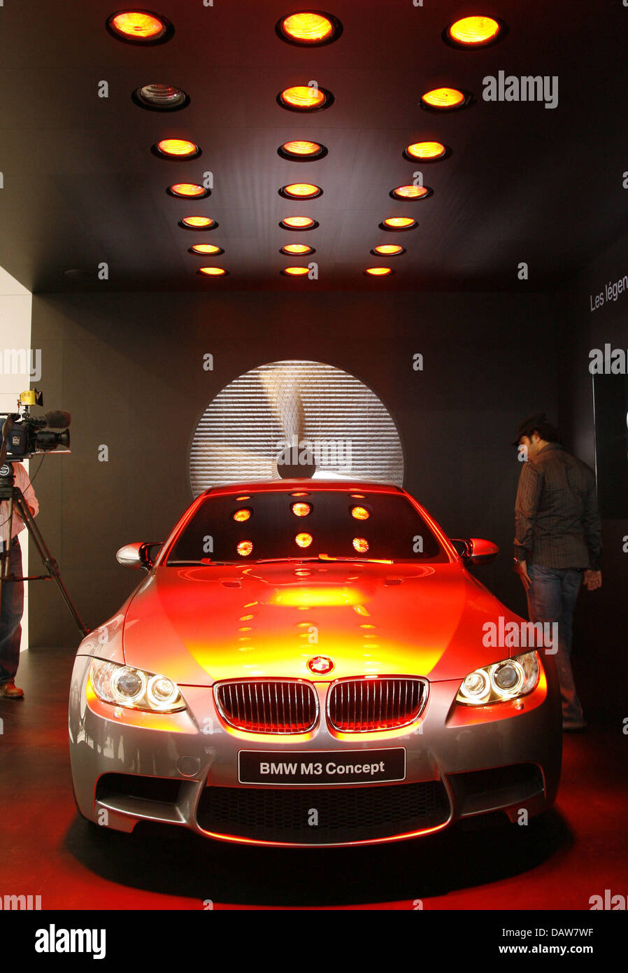 A BMW M3 Concept is on display at the Geneva Motor Show in Geneva,  Switzerland, Wednesday, 07 March 2007. The trade show runs from 8 to 18  March 2007. Photo: Uli Deck Stock Photo - Alamy