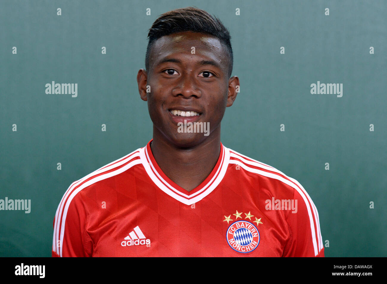 FC Bayern Munich's David Alaba poses during the official photo session