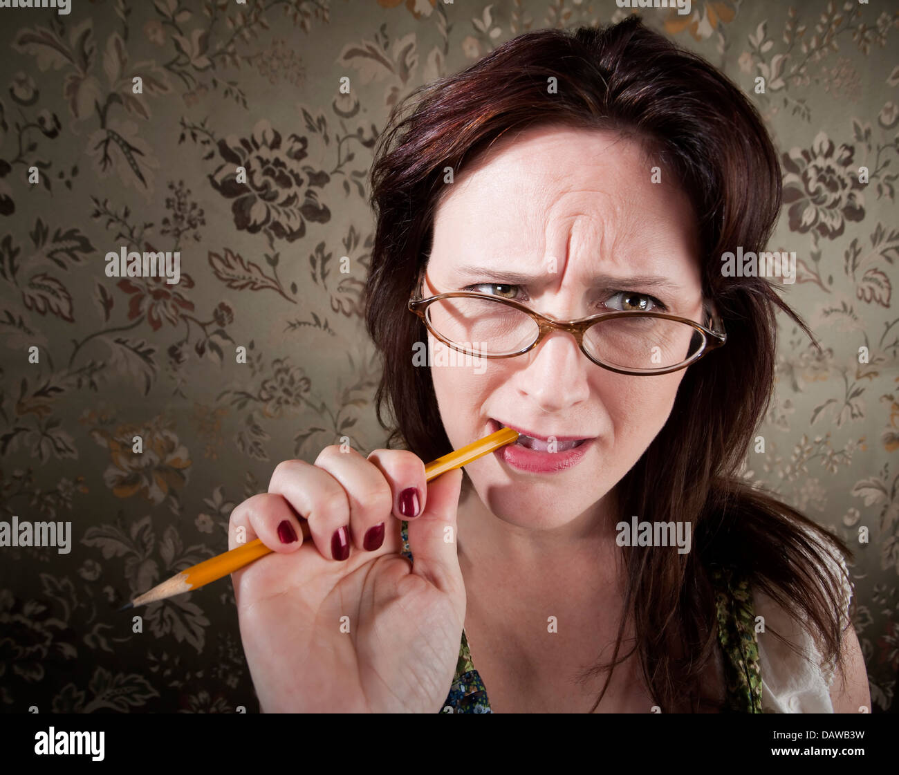 Chew pencil hi-res stock photography and images - Alamy