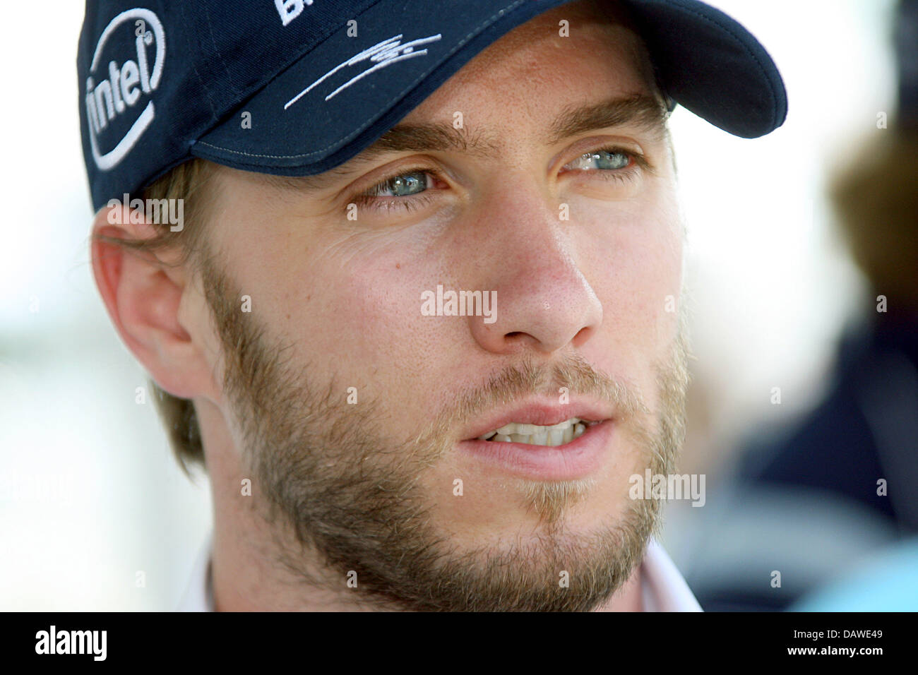 German Formula One driver Nick Heidfeld of BMW Sauber F1 smiles in the