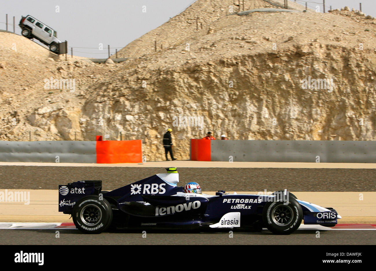 Austrian Formula 1 driver Alexander Wurz of Williams F1 Team paces